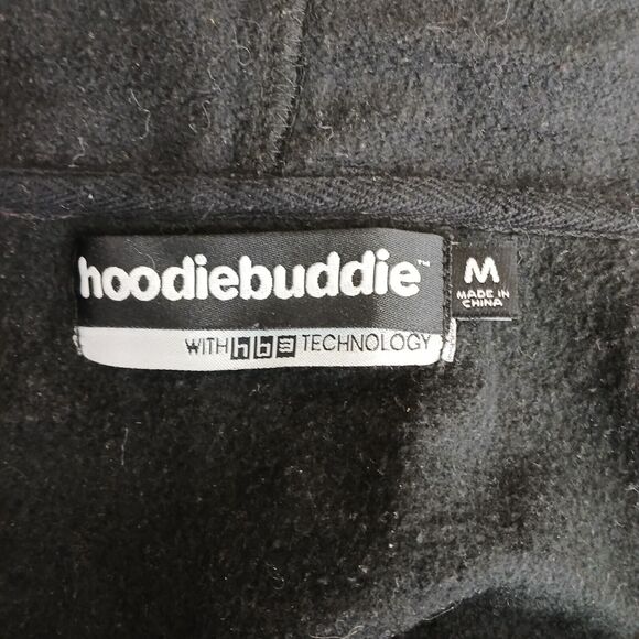 Hoodie Buddie Men's MEDIUM Grunge Mma Y2k Allover Stripe Print Full Zip (READ) - Picture 7 of 10